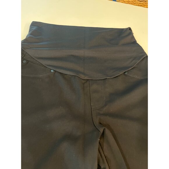 Black High-Waist Stretch Leggings For Women - Picture 4 of 6